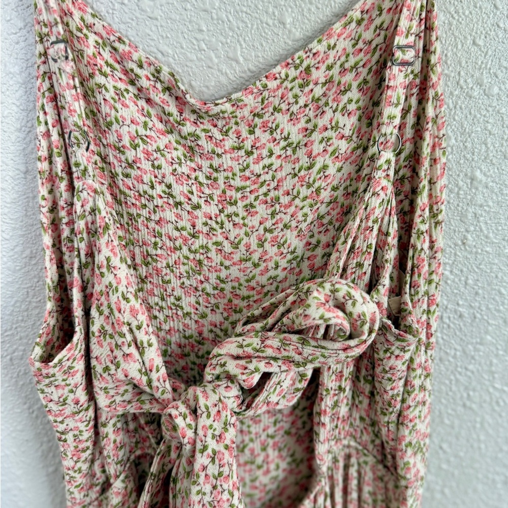 Audrey Floral jumpsuit with back tie